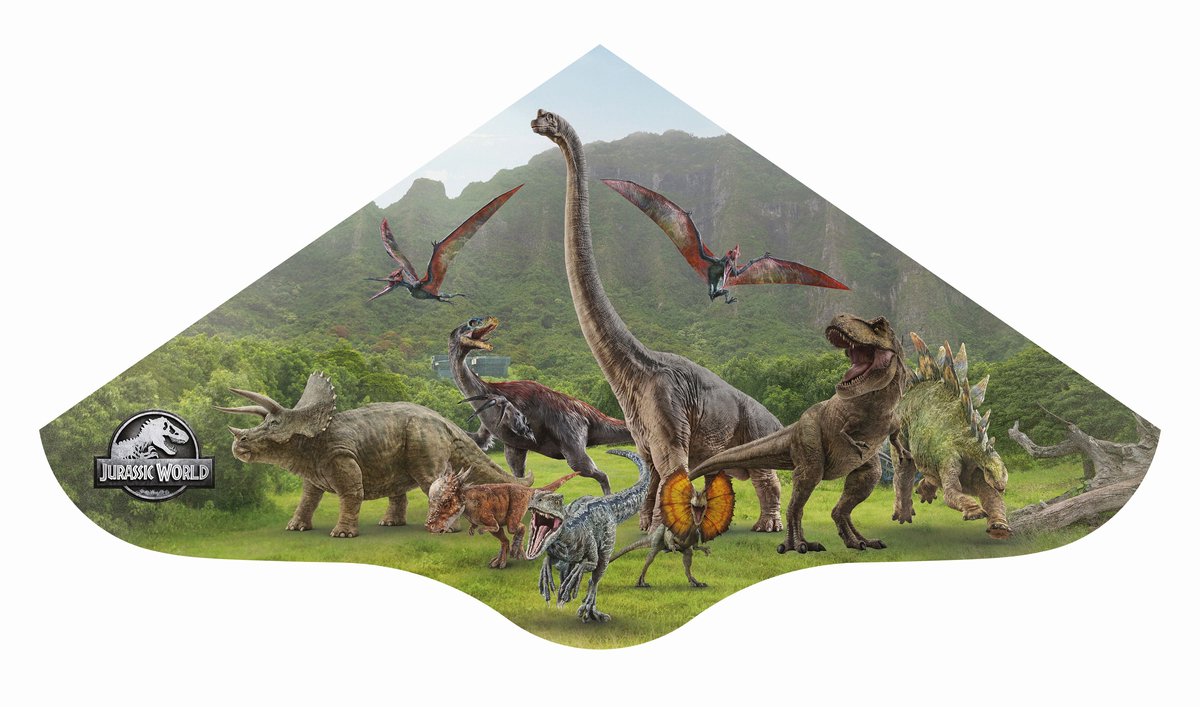 Kindervlieger Gunther Jurassic World Escape GU1280 Groen 98 x 53 cm