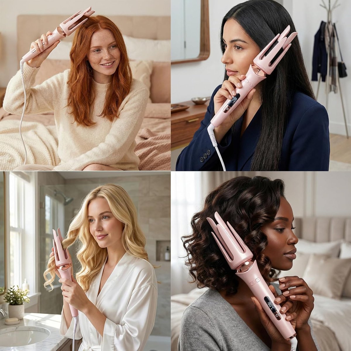 Stroom Commerce Automatische Haarkruller 3,17 cm met 3 Temperaturen - afbeelding 3