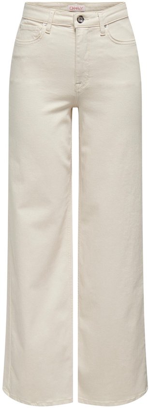 Only Jeans Onlmadison Blush Hw Wide Dnm Cro No 15310632 Écru Taille Femme - W25