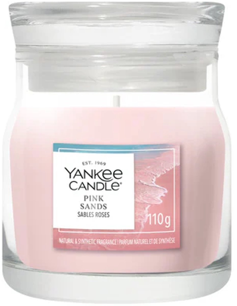 Yankee Candle Pink Sands Small Jar Geurkaars - tot 30 branduren Roze