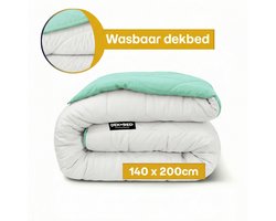 Dekbed-Discounter - EazySleep Dekbed Zonder Overtrek 140 x 200 cm - Warmteklasse 3-4 - Wasbaar op 40 graden - Wasbaar dekbed - Cool Touch Technology