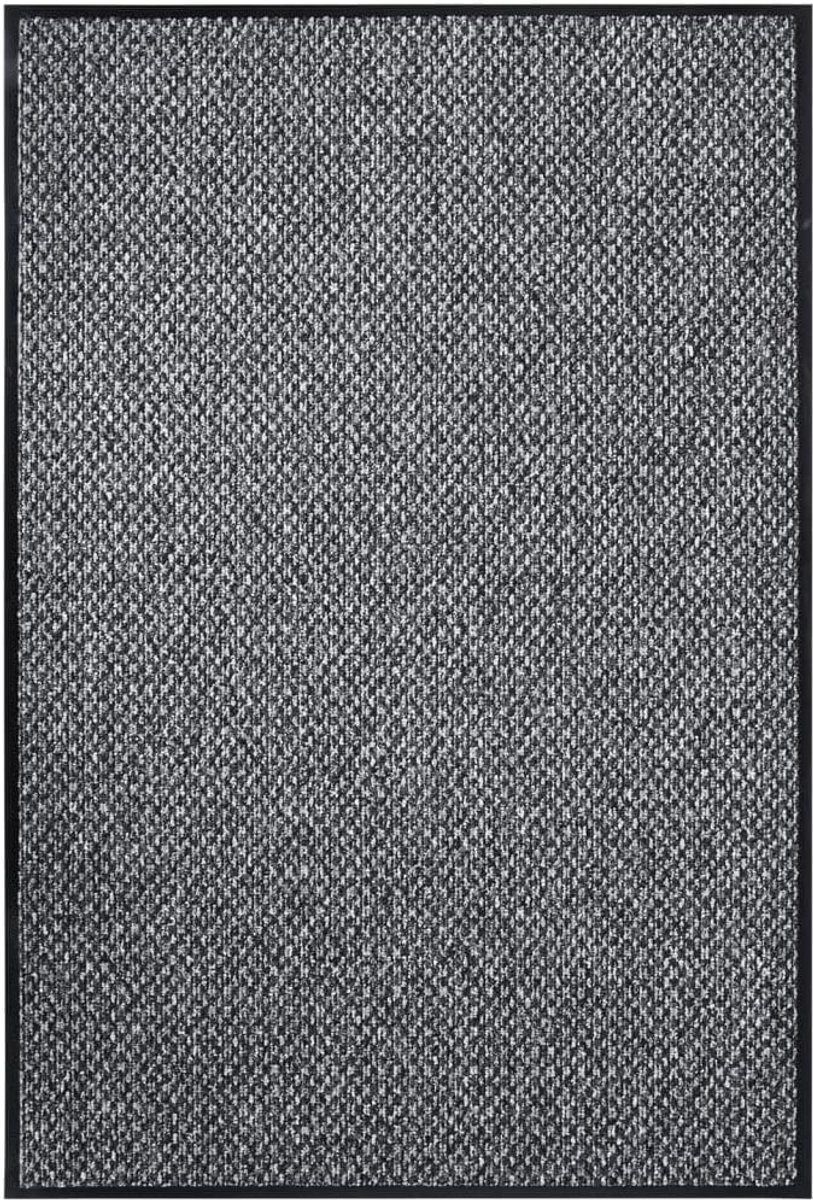 Grote Deurmat 80x120 cm Grijs/Beige - Vuilophalend en Antislip Voordeurmat