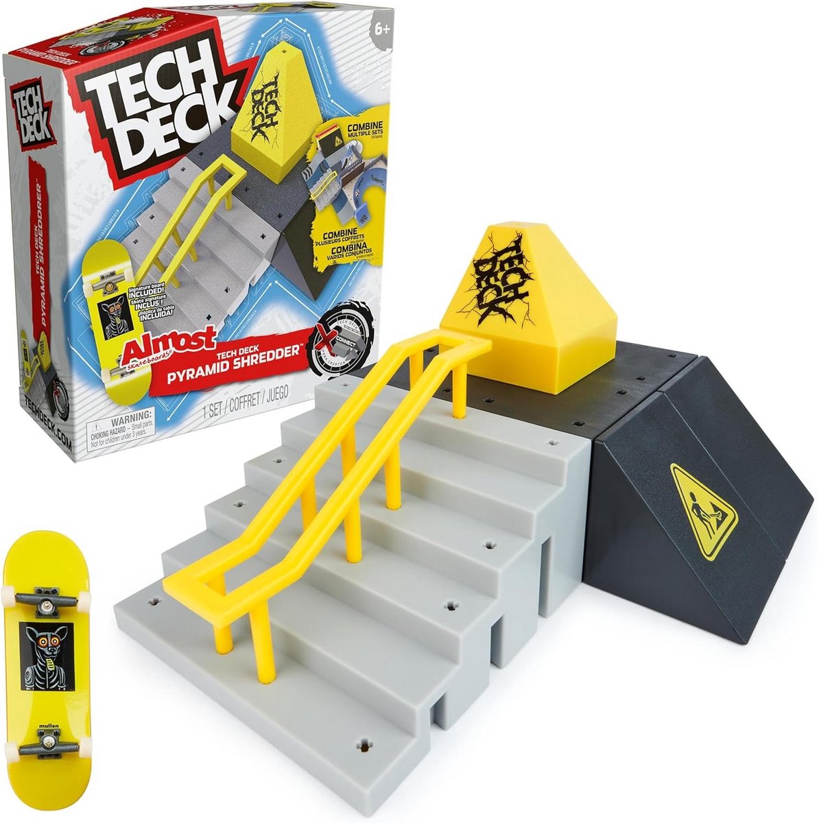 Fingerboard Skatepark - Mini Ramp Set - Trucs Oefenen - Modulair Ontwerp - 20x8x23 cm - Multi