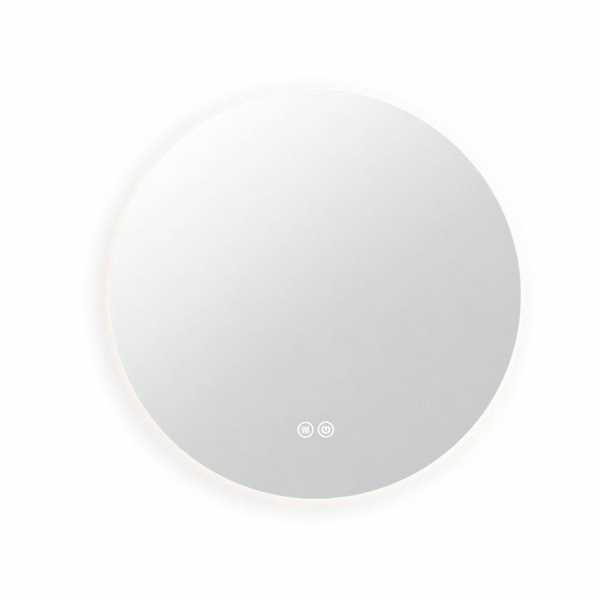 Delightness Ronde Badkamerspiegels - Met Verlichting - Frameloos - 3-Snelheden - Verlichti