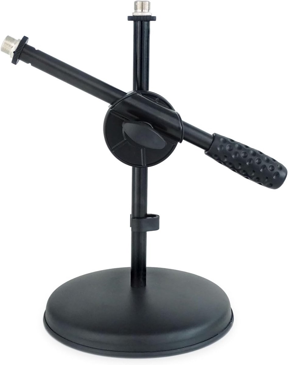 Tafelstatief met Galg voor Twee Apparaten: Flexibele Microfoon- en Camera Standaard