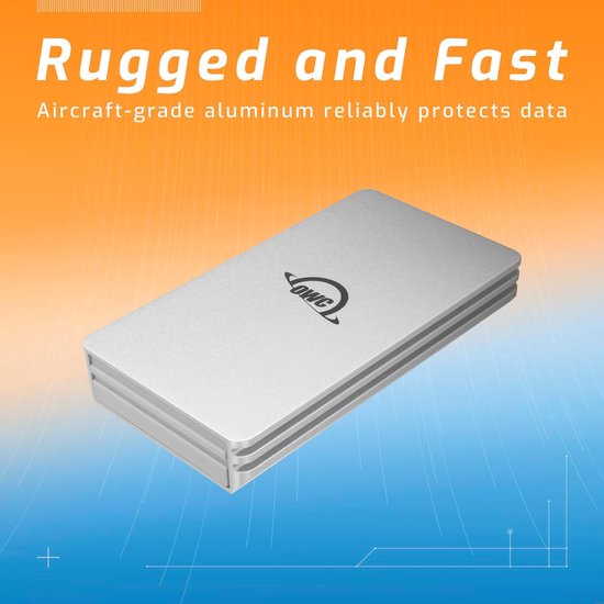 Externe SSD - Draagbare Opslag - Snelle Data Transfer - Aluminium Behuizing - 1 TB - Zilver — afbeelding 2