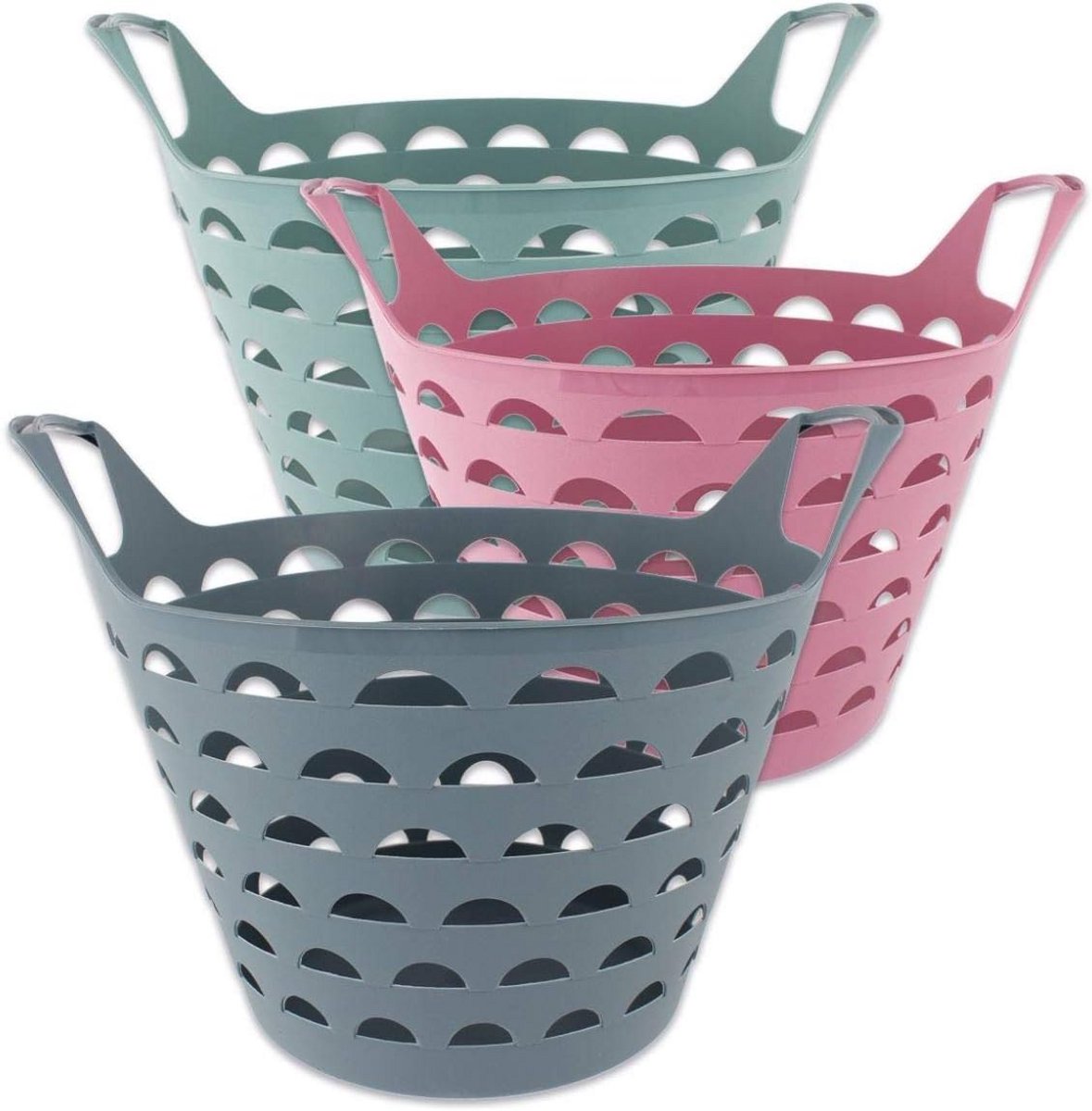 Flexibele Mand - Opbergmand - Wasgoed Opbergen - Duurzaam Copolymer - 31x40x34 cm - Groen