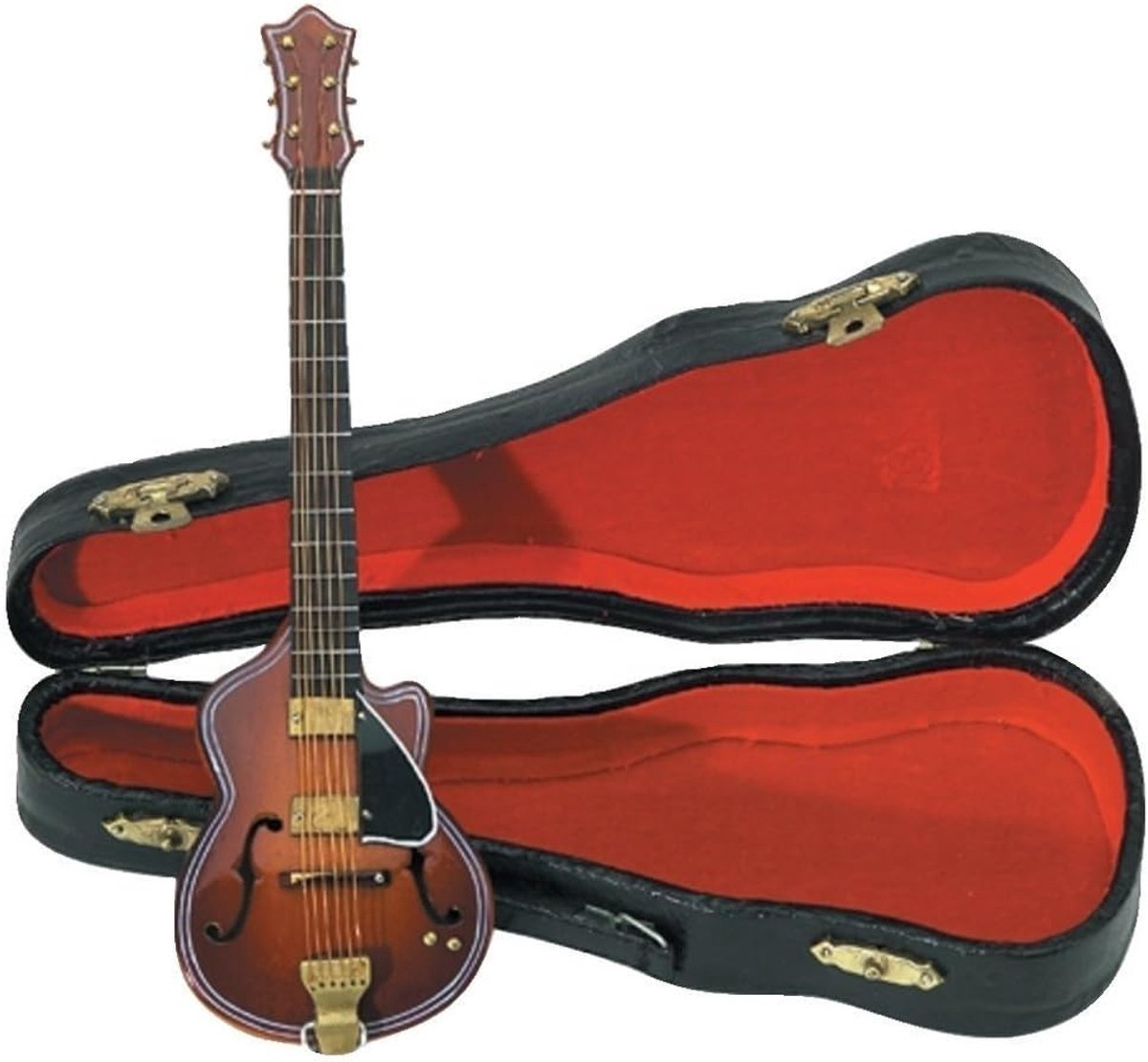 Gitaar Miniatuur 20 cm met Etui