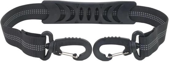 IJsschaatsriempjes - skischoenriemen - unisex -snowboard, ijsschaatsen, skiën - zwart