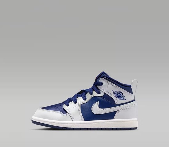 Nike Jordan 1 Mid - Taille 29.5 - Kinder Sneakers - Bleu Clair/Bleu Foncé - Cuir