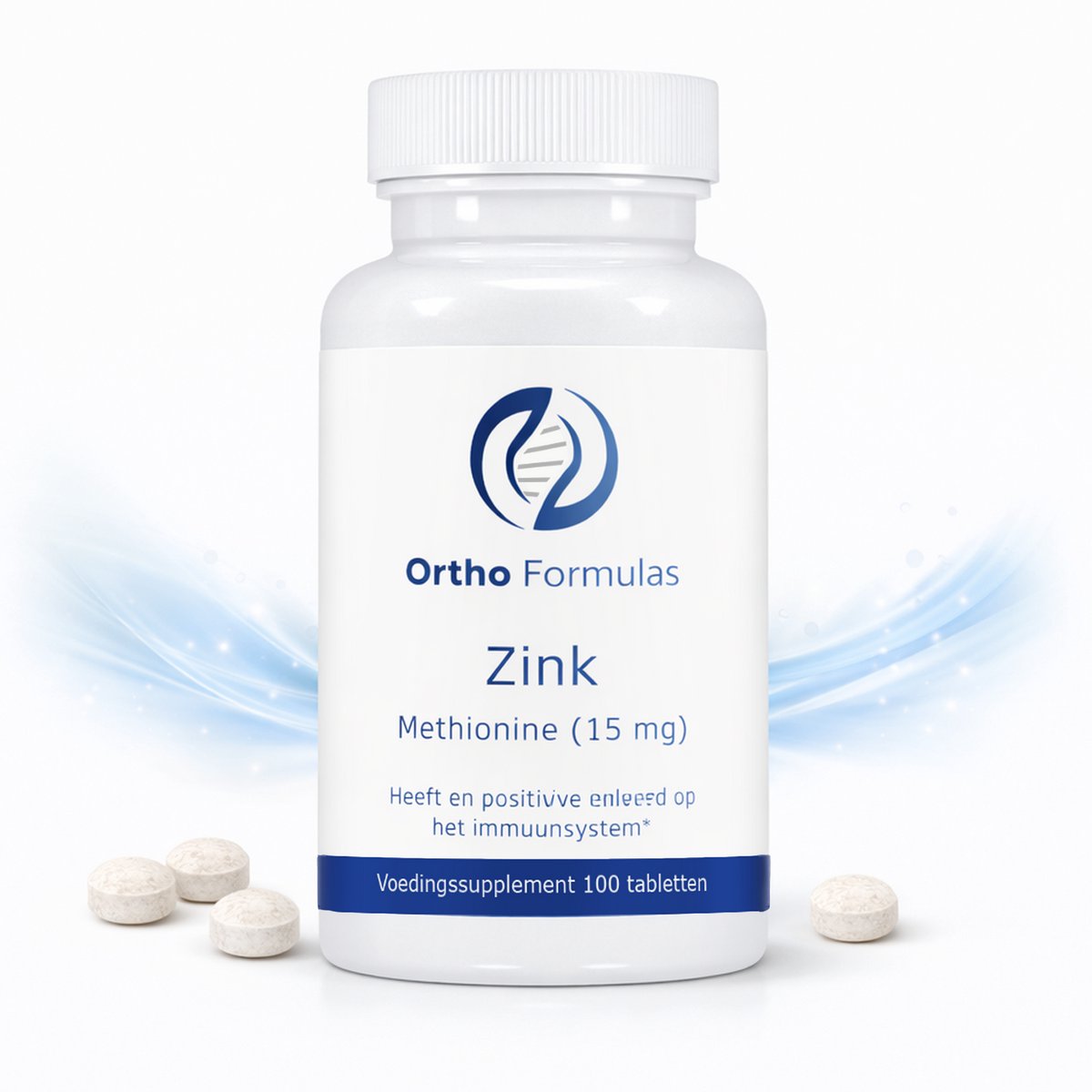 Zink Methionine – 15 mg – Testosterone Booster & Libido Man – Immuunsysteem, Huid & Haar – 100 Tabletten