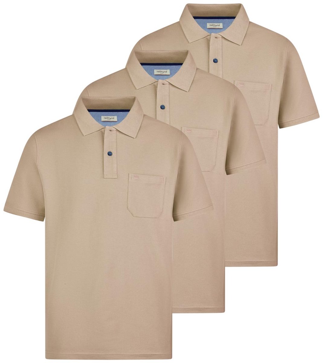Redmond Heren poloshirt 3 pack Basic