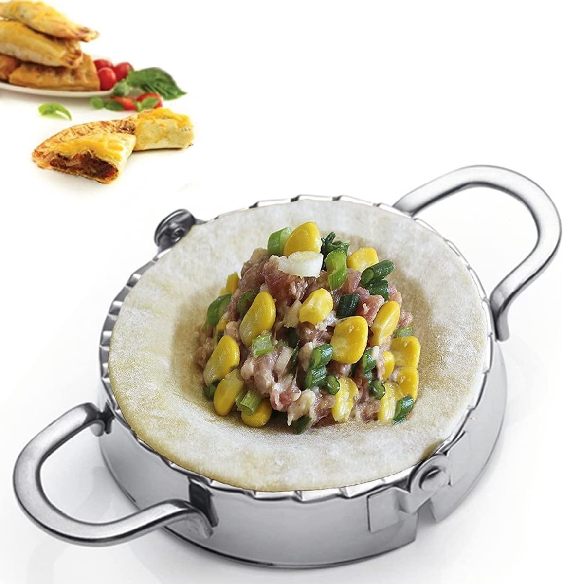 Roestvrijstalen Empanada Pers – Ravioli & Dumpling Maker 6 inch
