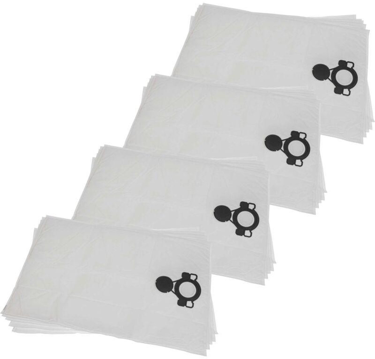 Stofzuigerzakken - Niet-geweven Microvezel - 52,5 cm - 20 stuks - Wit
