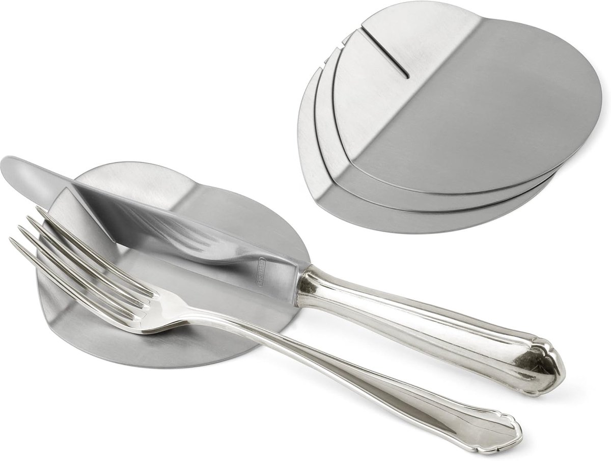 Bestekbak RVS - Set van 4 - Bestekhouder voor Lade en Keukenorganizer