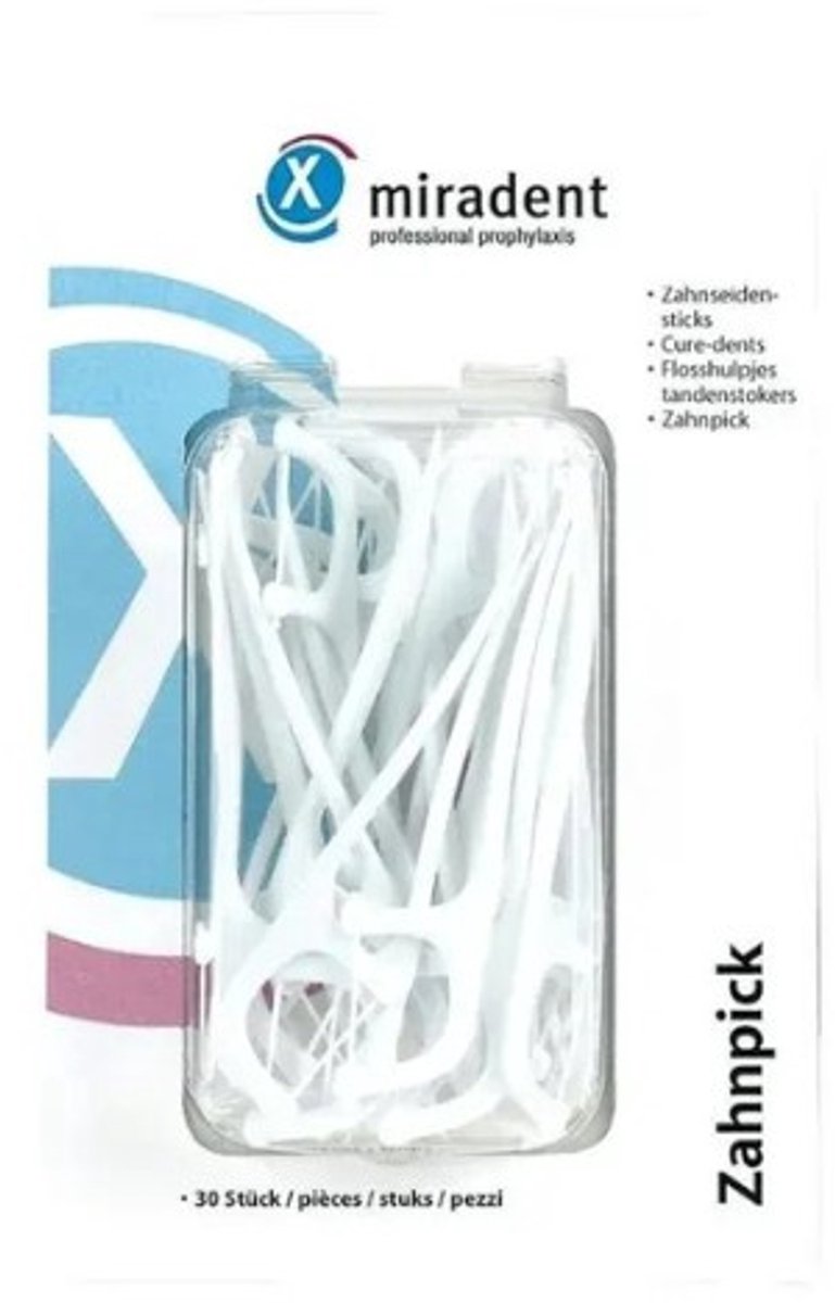 Miradent Tandenstoker met Floss 2-in-1 | 30 stuks