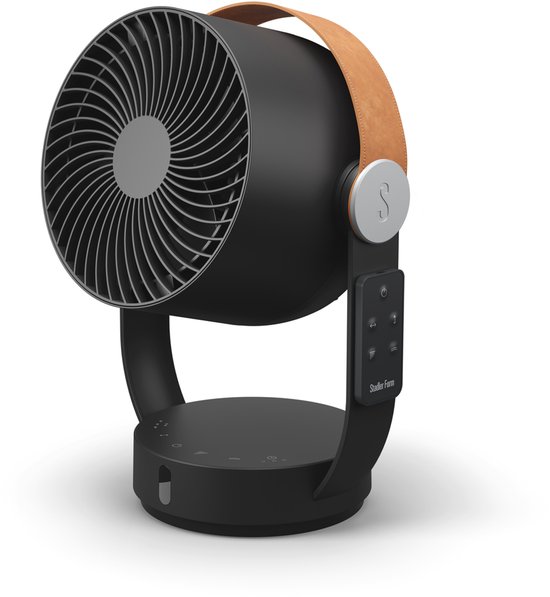 Stadler Form Leo Zwarte 3D Ventilator – Stil, Compact, 4 Snelheden, 617 m³/u, Timer, Afstandsbediening