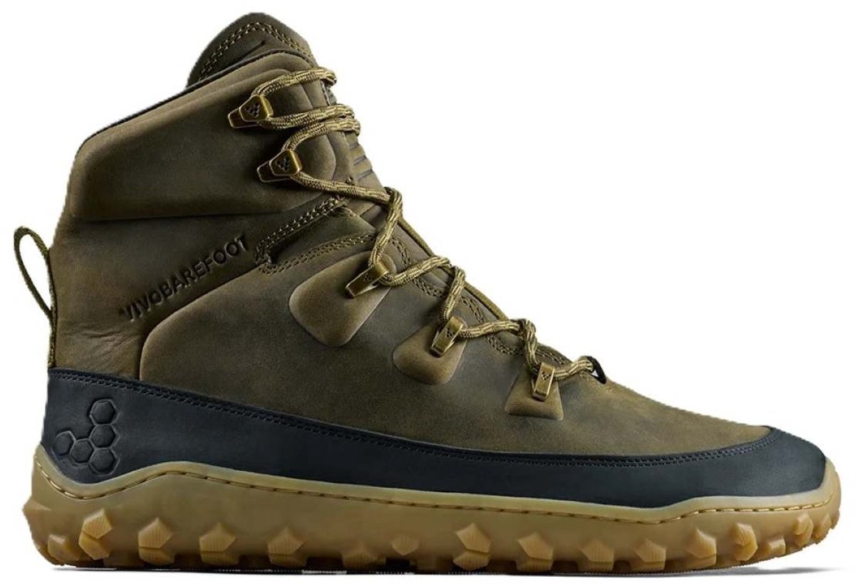 Vivobarefoot Tracker Leather At Barefoot Wandelschoenen Man Olijf