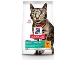 Hill's Science Plan Kattenvoer Adult Perfect Weight Kip 2x 1,5kg Voordeelverpakking