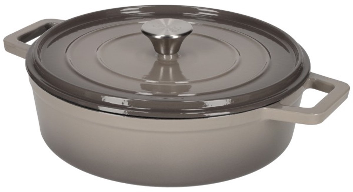 JENS Living Gietijzeren Braadpan 28CM – Hoogwaardige Stevige Koekenpan voor Inductie, Oven & Barbecue