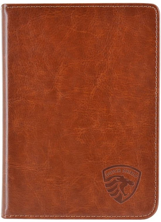 Luxe Sleepcover Geschikt voor Tolino Shine 4 Hoes Cognac Bruin van Luxe — afbeelding 4