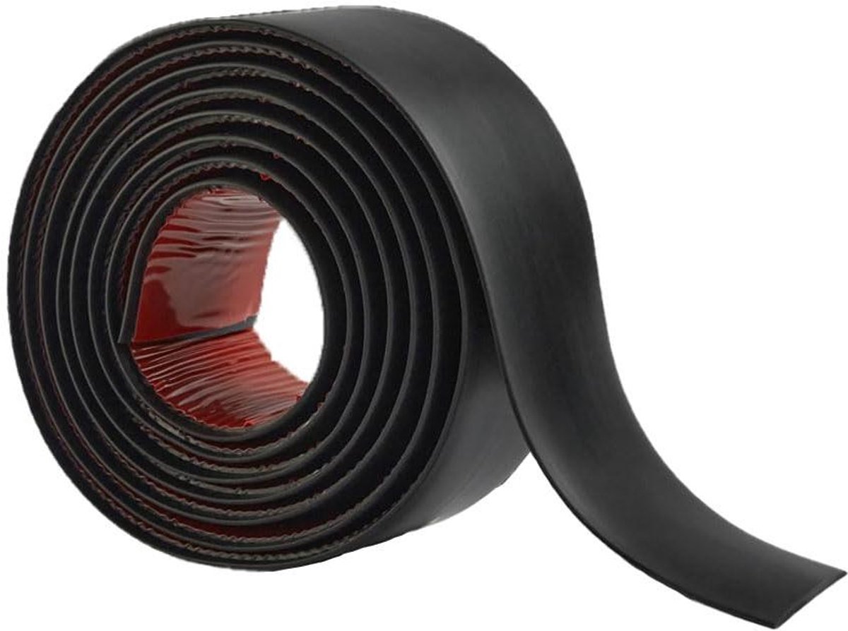 3 Meter Zwarte Laminaatvloer Drempelstrip en Vloerverbindingsstrip - Zelfklevende PVC Over