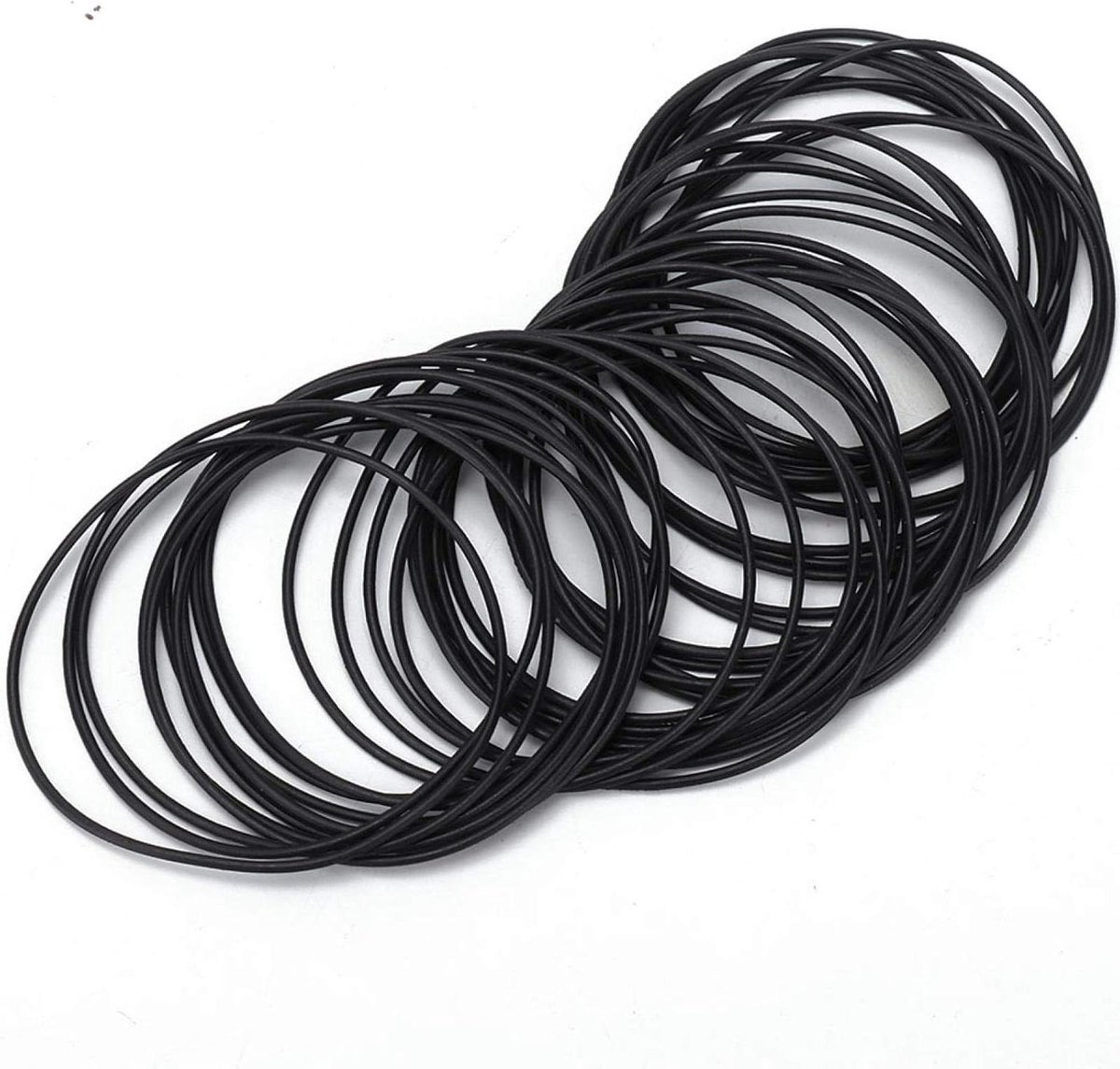 Allecto - Horloge O-ring - Rubberen afdichting - Zwart - Onderdeksel - Slijtvast - Duurzaam - Geschikt voor diverse horloges - 0,9 mm O-ring - Rubberen O-ring - Achterdekselafdichting pakkingen