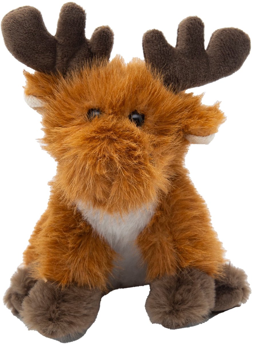 Cute since 1999 - Knuffel Rendier - Hurkende Rendier speelgoed - Baby knuffel - 17cm