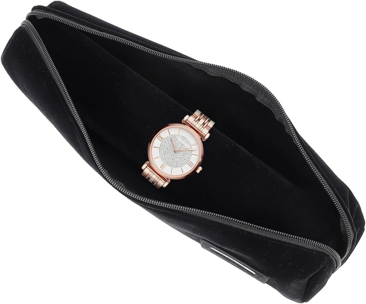 Famanu - Armband- en horlogerol reistas - sieraden reisorganizer met ritssluiting - draagbare opbergzak met uitneembare rol voor armbanden en horloges - compact en overzichtelijk