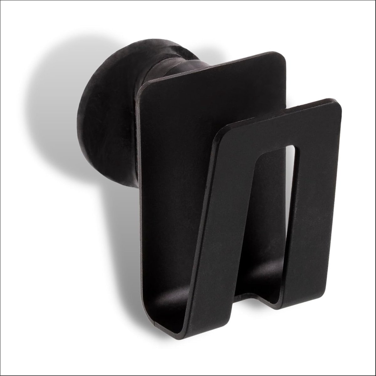 Famanu – Magnetische sponshouder voor spoelbak, composietmateriaal, sneldrogend, zwart