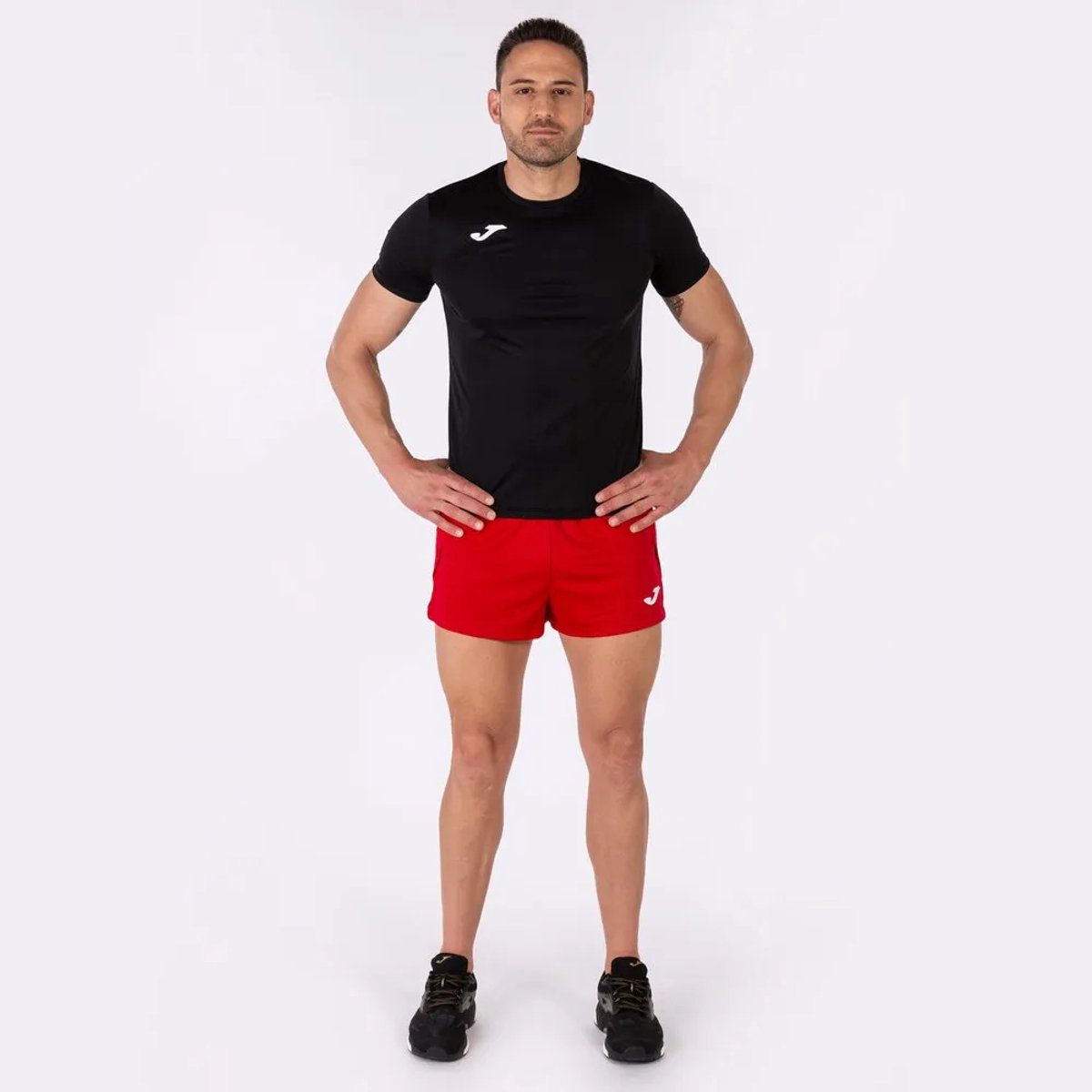 Joma Record Ii T-shirt Met Korte Mouwen Zwart XL Man