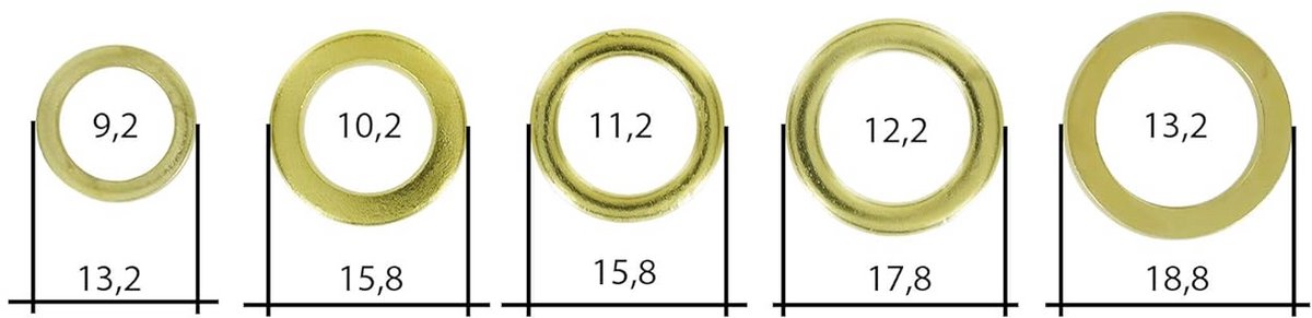 Assortiment Sluitringen voor Deuren - 100 Stuks Diverse Maten voor Egaliseren en Optillen