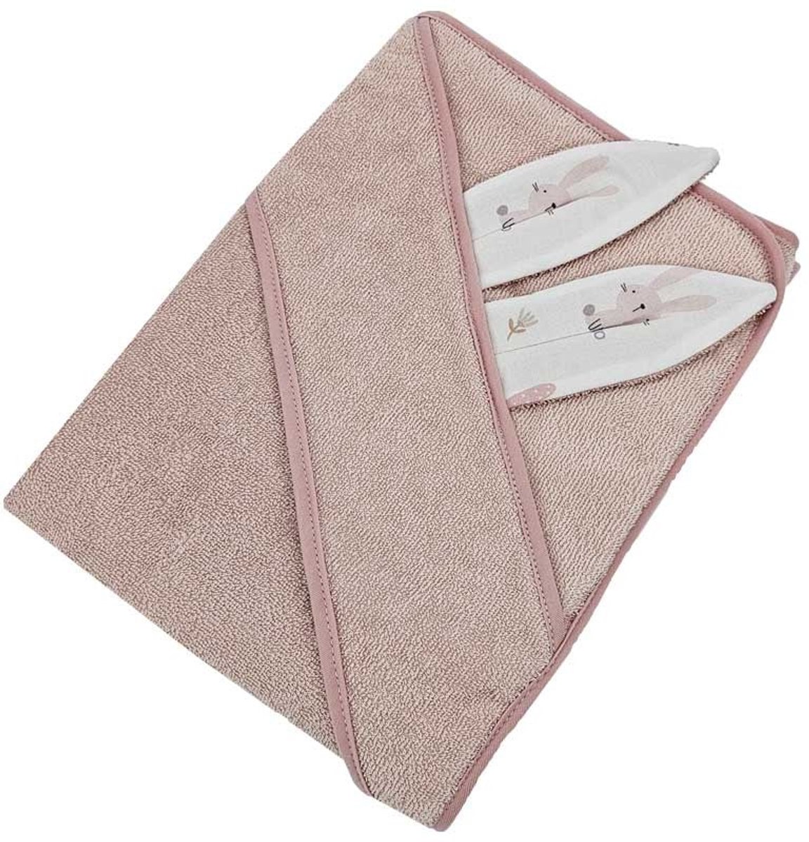 Cotton bathrobe BUNNY / Rose Pink