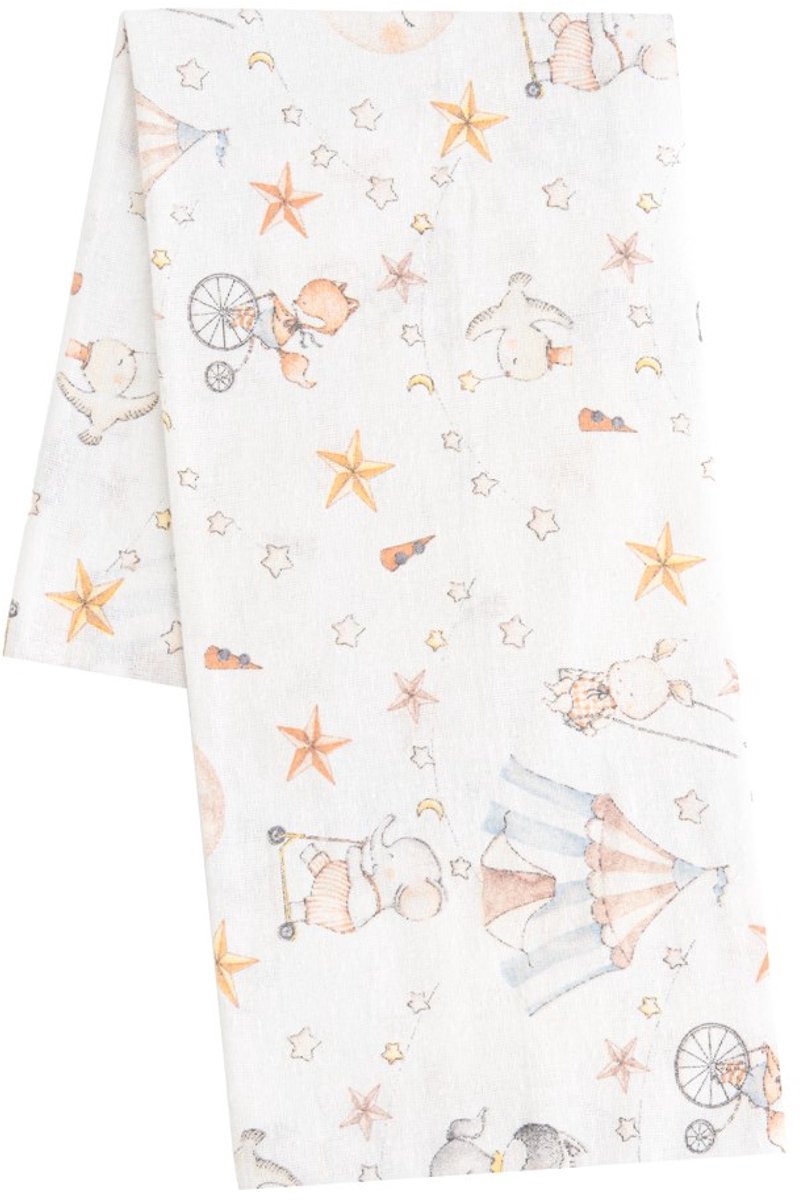 New Baby - Luier - Flanellen luier multicolor one size katoen OEKO-TEX - babyluiers - katoenen luiers - verschoningsluiers - babyaccessoires - luiers met print