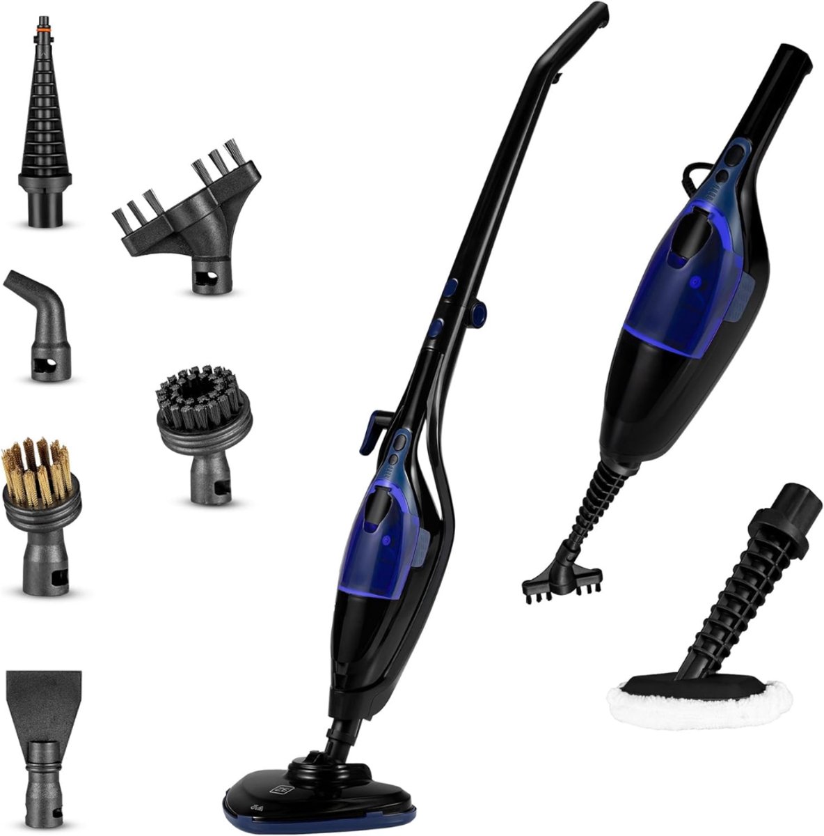 DnA® Dweilsysteem Elektrisch - Elektrische Mop - Elektrische Dweil - Zwart - ‎21cm x 115cm x 28cm