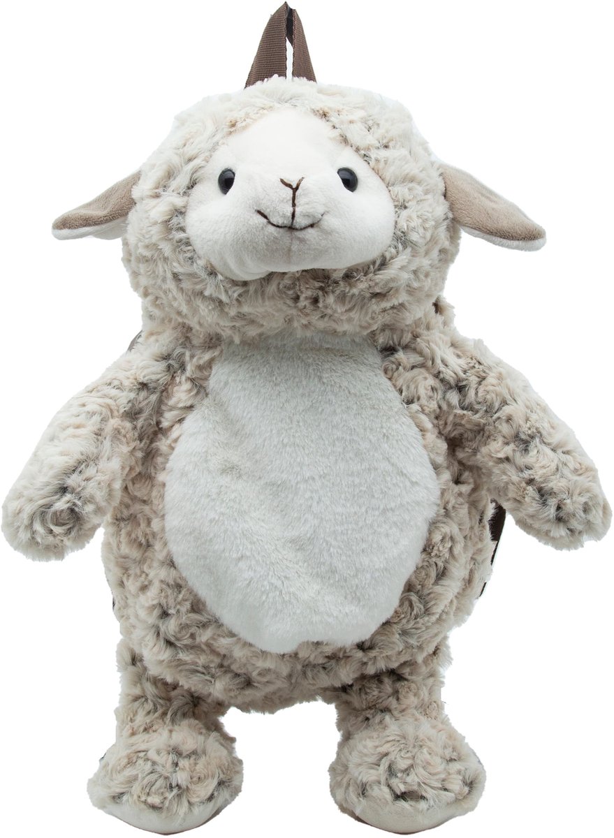 Cute since 1999 - Knuffel Rugzak - Lammetje Rugzak - Boekentas kleuter - Mode rugtas voor meisje van 3jaar - 42x25cm