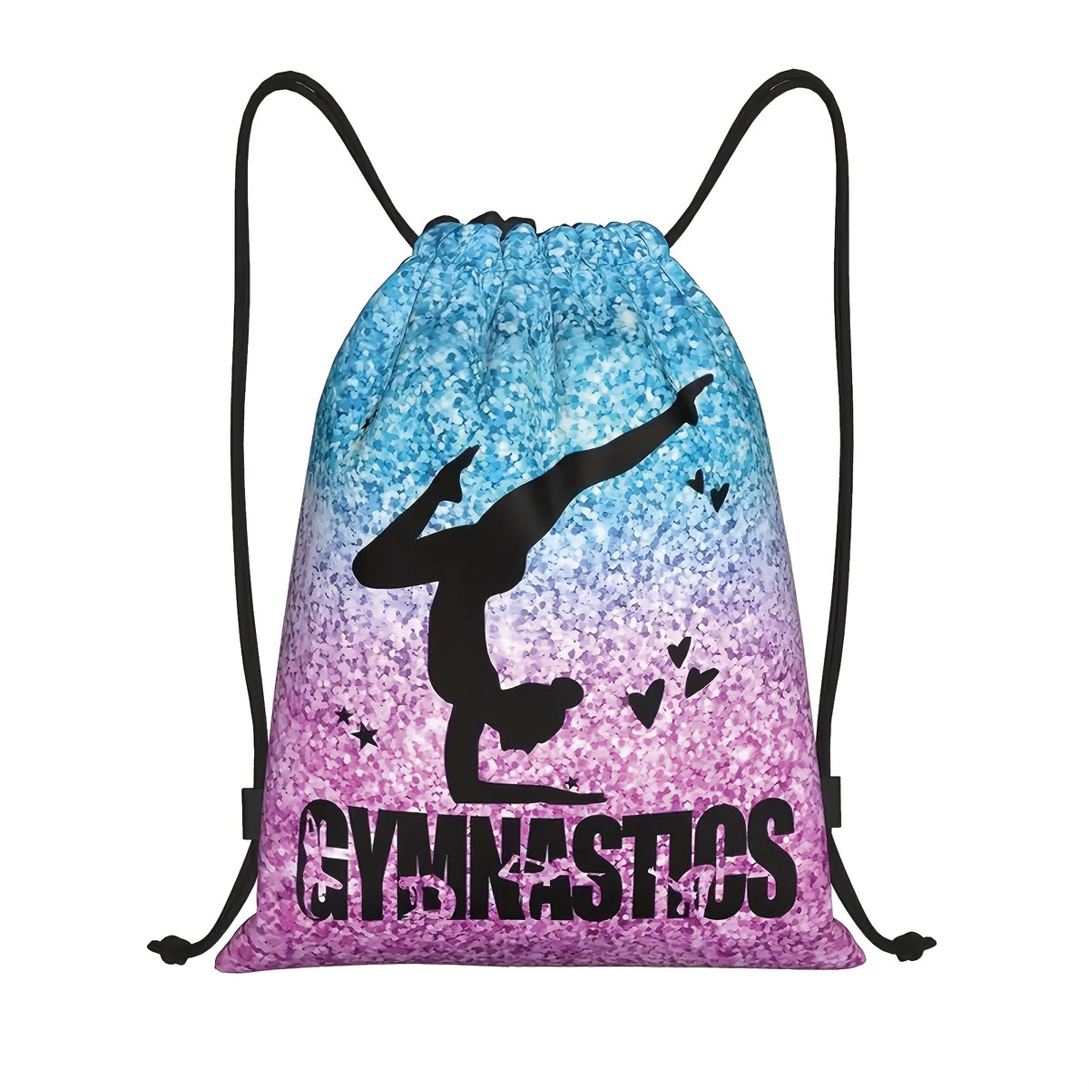Gymnastics | Handig tasje voor Turnen & gymnastiek | De perfecte rugtas of rugzak voor je training | Blauwe / Roze Turntas