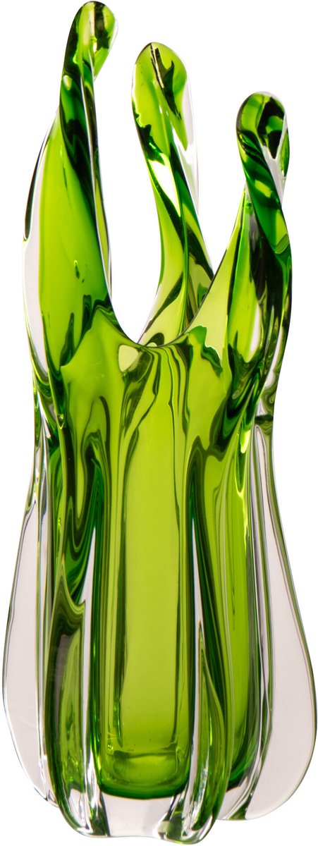 J-Line vaas Serena - glas - groen - small