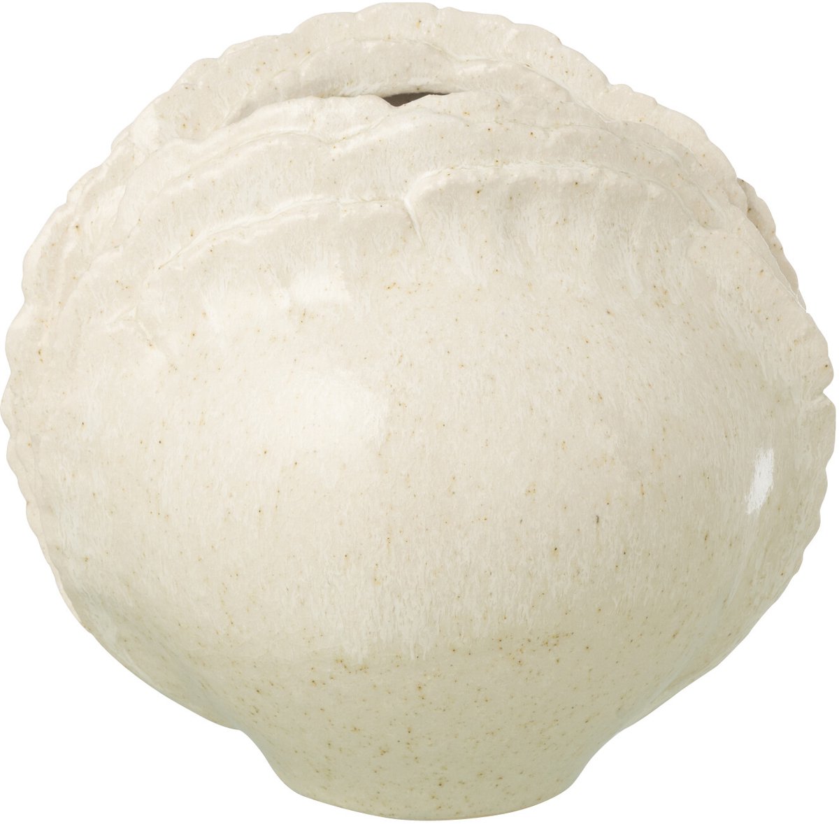 J-Line vaas - steengoed - wit - small