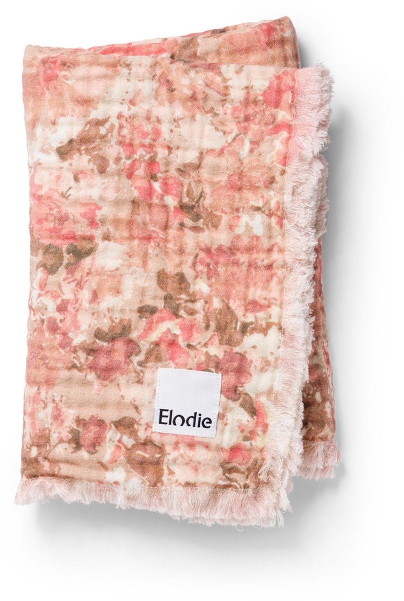 Elodie Hydrofiel Baby Deken - Baby dekentje - Baby deken - Wiegdeken - Dekentje 75x100 cm- River Rose