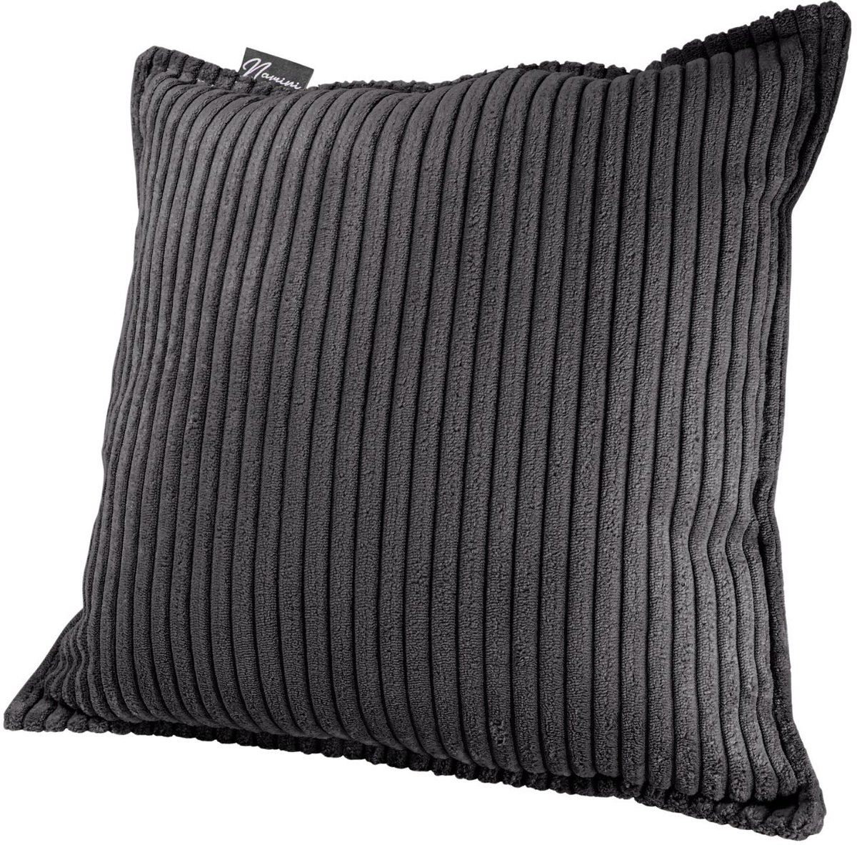 Namini Kussen | Kussentjes voor Kinderkamer & Woonkamer | Gevuld | Vloeistofafstotend | Volledig Uitwasbaar | Handgemaakt | Kussens | Sierkussen | Vierkant | Donkergrijs | 35x35xcm