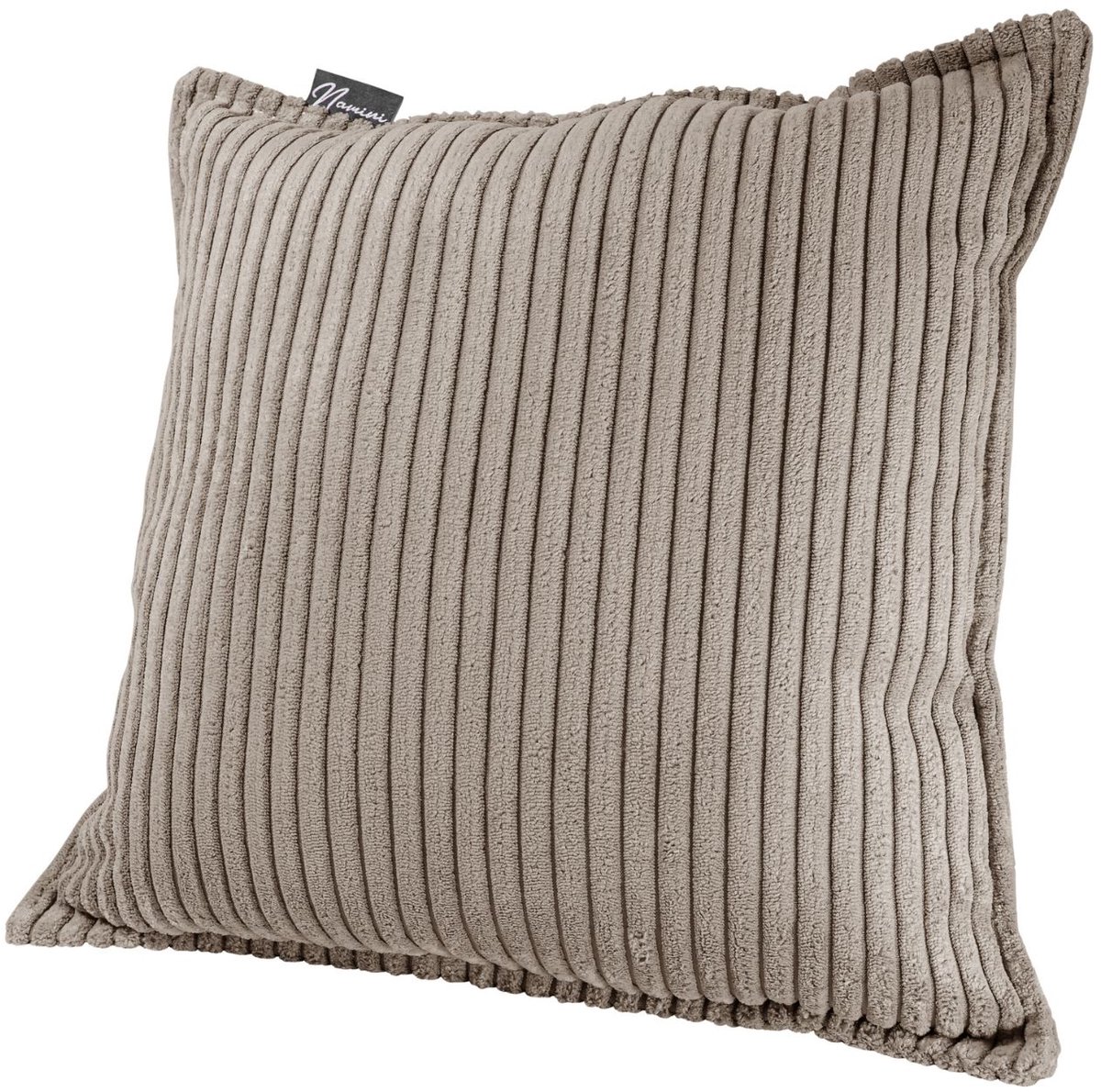 Namini Kussen | Kussentjes voor Kinderkamer & Woonkamer | Gevuld | Vloeistofafstotend | Volledig Uitwasbaar | Handgemaakt | Kussens | Sierkussen | Vierkant | Donkerbeige | 35x35xcm