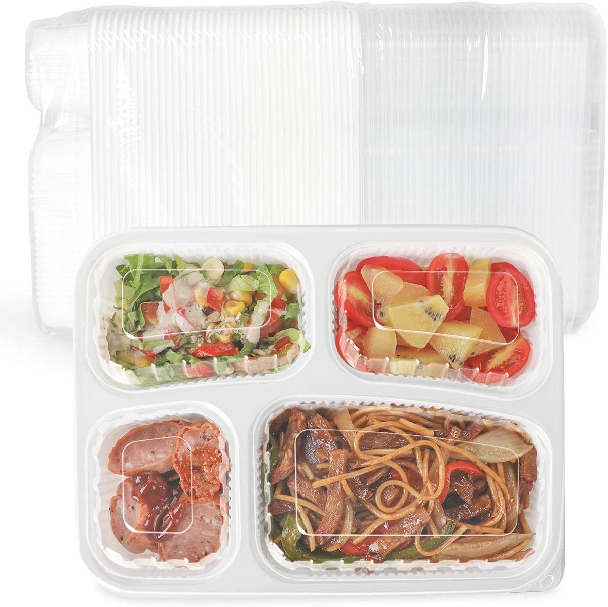 Maaltijd Prep Containers 40 stuks - 1L BPA-vrij - Magnetron & Vriezerbestendig
