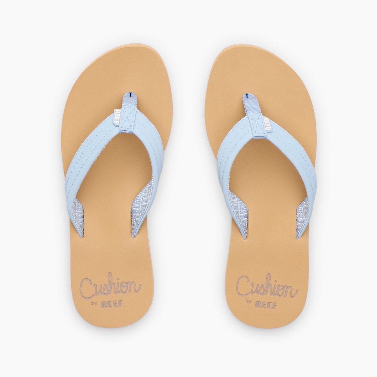 Reef Cushion Breeze Dusty Teenslippers Synthetisch Dames Blauw