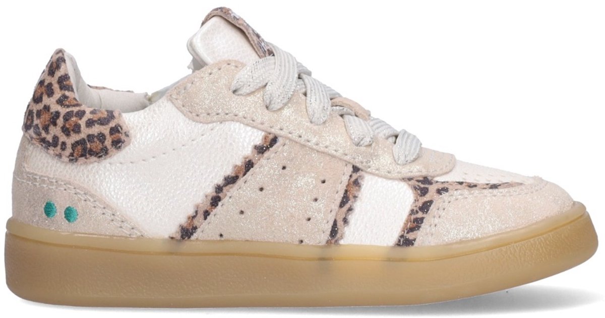 BunniesJR 226251-994 Meisjes Lage Sneakers - Beige - Leer - Veters