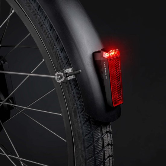 AXA Nyx E‑bike Achterlicht - LED Fietsverlichting - 6–12V - Remlichtfunctie - Zijzichtverlichting - Spatbordmontage - Geïntegreerde Reflector - Rood — afbeelding 4