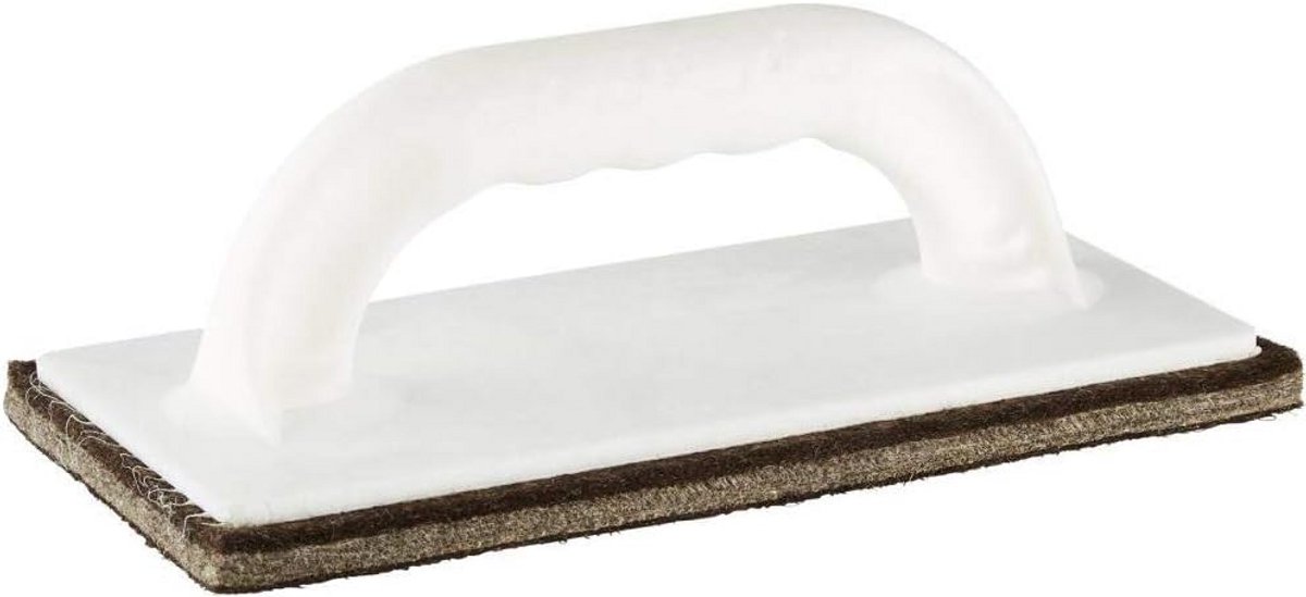 Raspplank Hard Vilt Rechthoekig 12x24cm Wit/Zwart