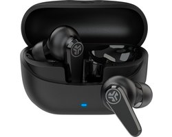 JLab Go Pods ANC Draadloze Oordopjes Met Noise Cancelling - Oortjes Draadloos Bluetooth - 26 uur Batterijduur - Hybrid ANC - Equalizer EQ4 App - Multipoint - Fast Charging Case - Zwart