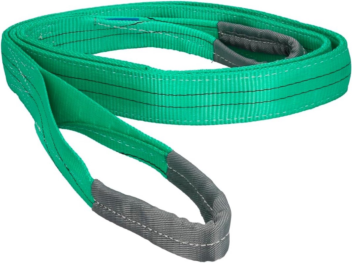 Sterke Platte Hefband Dubbelpolig 3 Meter Draagvermogen 2000 kg Polyester
