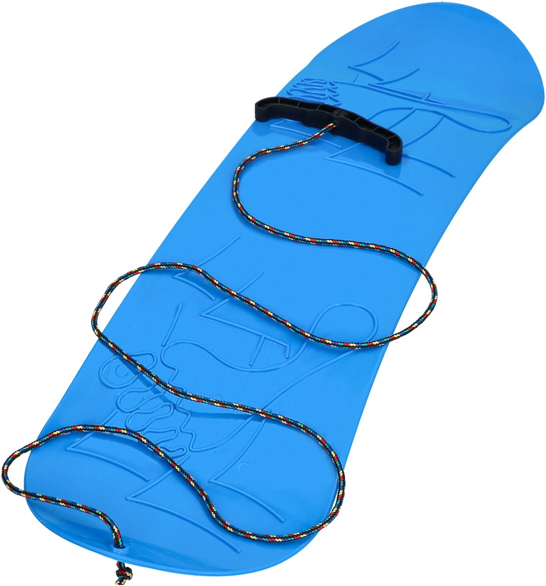 KOTARBAU® Speelgoed Snowboard Kunststof 68×20 cm Sneeuw Slee Plastic Glijder Sneeuw zonder Binding met Touw Sneeuwglijder Slee Blauw